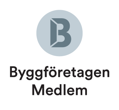 Byggföretagen Svart text Kvadrat Medlem2 ML